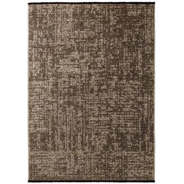 SPACE Vloerkleed - Laagpolig Effen Velours - Beige 140x200 cm - Modern Woonkamer product
