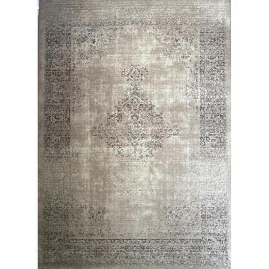 Istanbul Vintage - Laagpolig Vloerkleed - Retro Tapijt - Creme - 160x230 CM product