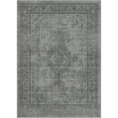 Istanbul Vintage - Laagpolig Vloerkleed - Retro Tapijt - Grijs - 280x380CM product