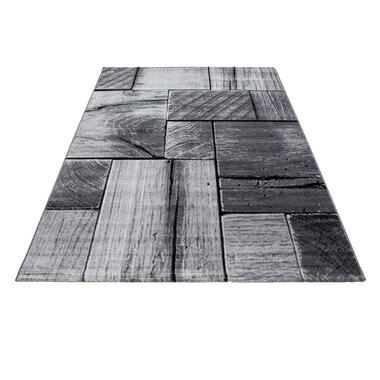 Modern Design Vloerkleed Parma - Zwart/Grijs - Laagpolig 200x290 cm product