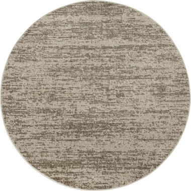 Relax Oslo - Laagpolig Effen Vloerkleed - Beige - 300 CM ROND