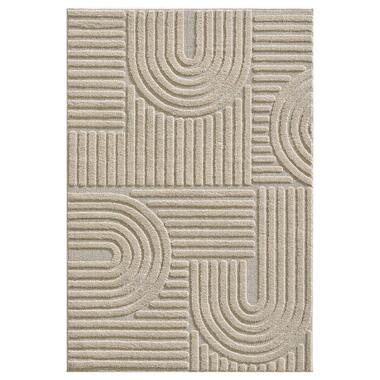 Modern Japandi Vloerkleed - Beige - Boho Scandinavisch - 200x290 cm Laagpolig product