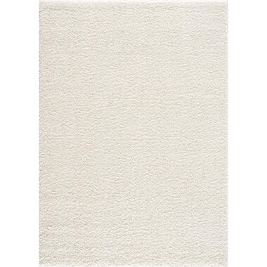 Loca Shaggy Vloerkleed Creme Hoogpolig - 200x200 CM Vierkant