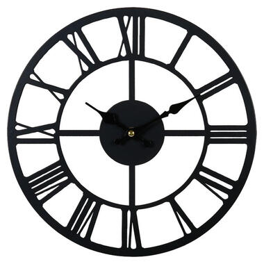 Ostaria Wandklok/muur klok Uliss - D30 cm - metaal - keuken/kamer product
