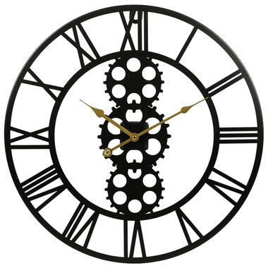 Ostaria Wandklok/muur klok - open uurwerk - D50 cm - metaal product