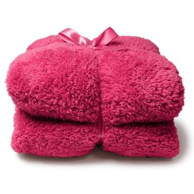 Unique Living - Plaid Teddy 150x200cm - Fuchsia product