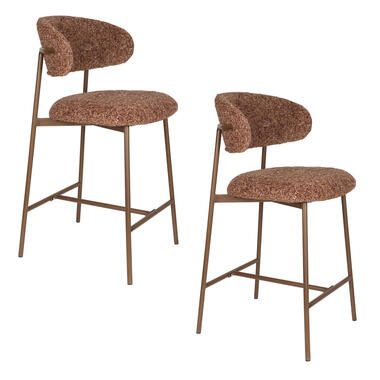 Housecraft Claes Counter/ Barkrukken Terracotta - Set van 2 product