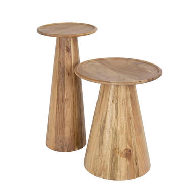 Fraaai - Sarah bijzettafel set van 2 massief acacia - naturel product