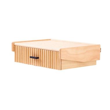 Zwevend Nachtkastje van Hout met Lade product