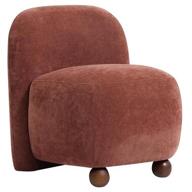 Scandinavische Salonstoel met Houten Poten en Stof product