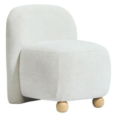 Scandinavische Salonstoel met Houten Poten en Stof product