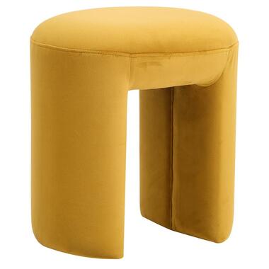 Fluweel Gele Woonkamerpoef product