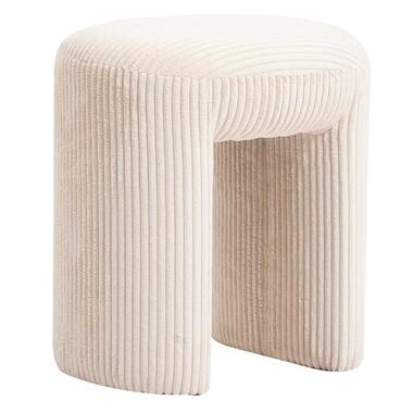 Poef van Velours Beige product