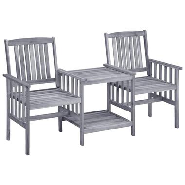 vidaXL - Bistroset - Bruin - Hout - 159x61x92 cm product