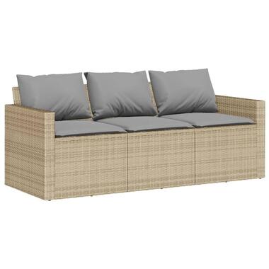 vidaXL - Tuinbank - Beige - Poly rattan product