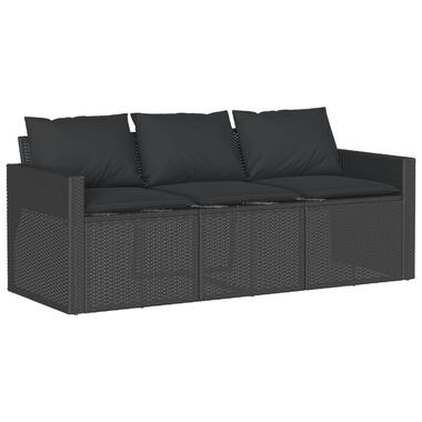 vidaXL - Tuinbank - Zwart - Poly rattan product