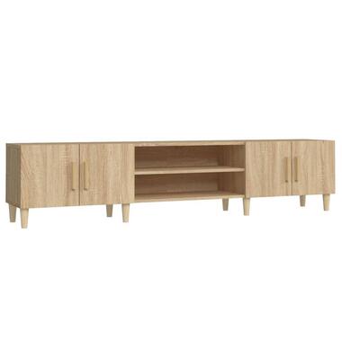 vidaXL - TV-meubel met deuren - Sonoma eiken - Hout -180x31.5x40 cm product