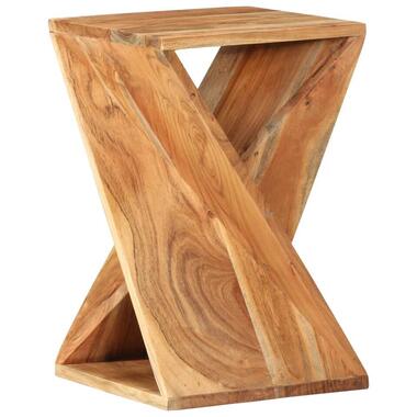 vidaXL - Bijzettafel met gedraaid ontwerp - Massief acaciahout - 35x35x55 cm product