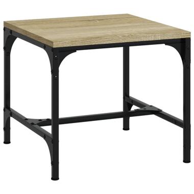vidaXL - Industriële Bijzettafel - Sonoma eiken - Bewerkt hout - 40x40x35 cm product