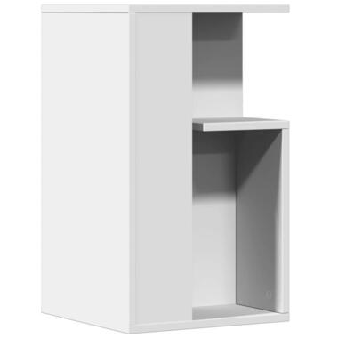 vidaXL - Moderne Bijzettafel - Wit - Bewerkt hout - 35x35x60 cm product