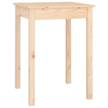 vidaXL - Vierkante Eettafel - Naturel - Massief grenenhout - 55x55x75 cm product