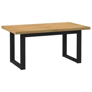 vidaXL - Eettafel NOAIN met U-poten - Naturel - Massief grenenhout - 160x90 cm product
