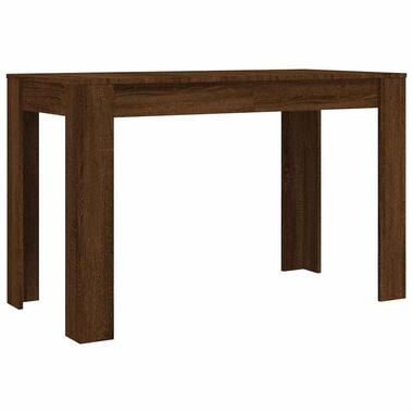 vidaXL - Eettafel - Bruin - Bewerkt hout product