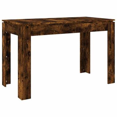 vidaXL - Rechthoekige Eettafel - Gerookt eiken - Bewerkt hout - 120x60 cm product