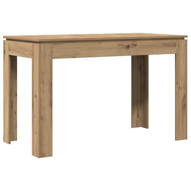 vidaXL - Rechthoekige Eettafel - Artisanaal eiken - Bewerkt hout - 120x60x76 cm product