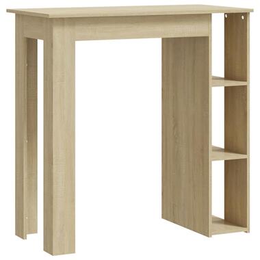 vidaXL - Bartafel met schappen - Sonoma eiken - Bewerkt hout - 102x50 cm product
