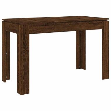 vidaXL - Eettafel - Bruin - Bewerkt hout product