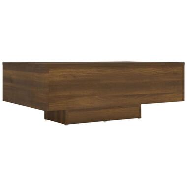 vidaXL - Salontafel - Bruin eiken - Bewerkt hout - 85x55x31 cm product