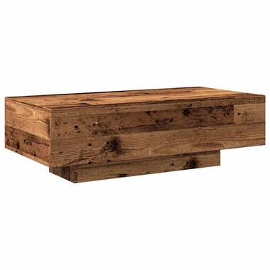 vidaXL - Rechthoekige Salontafel - Oud hout - Bewerkt hout - 100x49.5x31 cm product