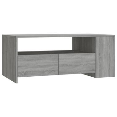 vidaXL - Rechthoekige Salontafel met lade - Grijs sonoma eiken - 102x55 cm product