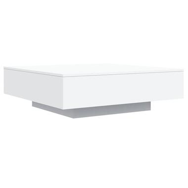 vidaXL - Vierkante salontafel - Wit - Bewerkt hout - 100x100x31 cm product