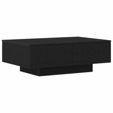 vidaXL - Rechthoekige Salontafel met 4 lades - Zwart eiken - Hout - 90x60 cm product