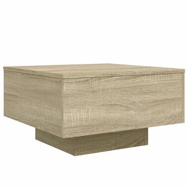 vidaXL - Vierkante salontafel - Sonoma eiken - Bewerkt hout - 55x55x31 cm product