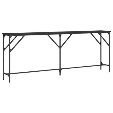 vidaXL - Consoletafel - Zwart - Bewerkt hout - 200x29x75 cm product