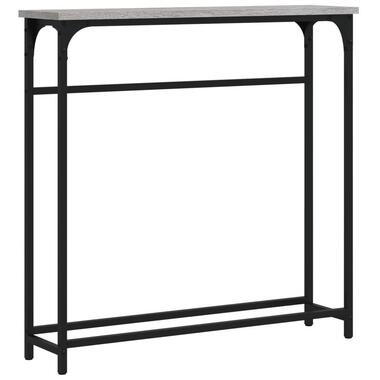 vidaXL - Wandtafel - Grijs sonoma eiken - Bewerkt hout - 75x19.5x75 cm product