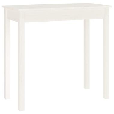 vidaXL - Wandtafel - Wit - Massief grenenhout - 80x40x75 cm product