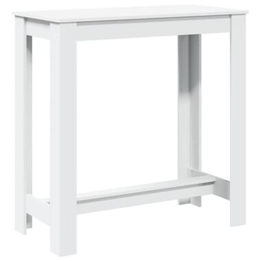 vidaXL - Wit Bartafel - Bewerkt hout - 102x50x103.5 cm product