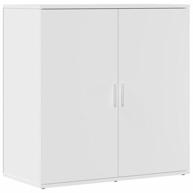 vidaXL - Dressoir met 2 deuren - Wit - Bewerkt hout - 79x38x80 cm product