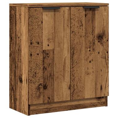 vidaXL - Dressoir met 2 deuren - Oud hout - Bewerkt hout - 60x30x70 cm product