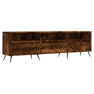 vidaXL - TV-meubel met 3 deuren en 3 vakken - Gerookt eiken - 150x30x44.5 cm product