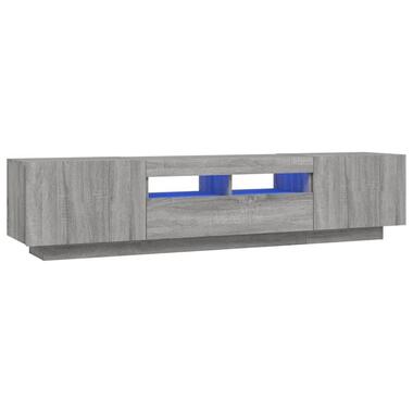 vidaXL - 2-delige TV-meubel met LED - 2 formaten - Grijs sonoma eiken - Hout product