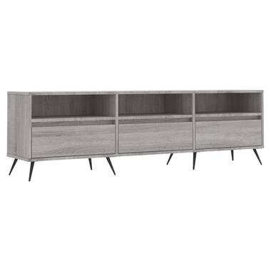vidaXL - TV-meubel met 3 deuren 3 vakken - Grijs sonoma eiken - 150x30x44.5 cm product