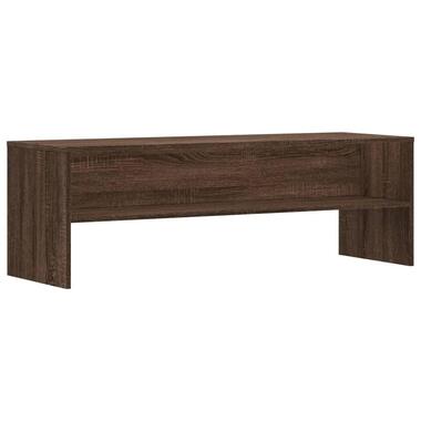 vidaXL - TV-meubel met 2 legplanken - Bruin eiken - Hout - 120x40x40 cm product