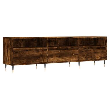 vidaXL - TV-meubel met 3 deuren 3 vakken - Gerookt eiken - 150x30x44.5 cm product