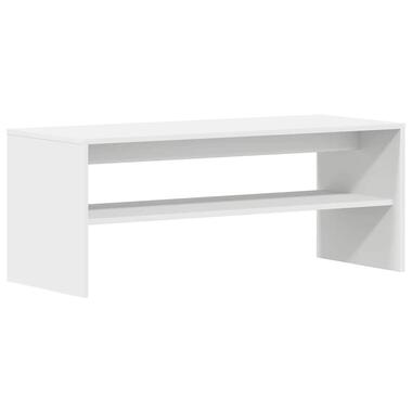 vidaXL - TV-meubel met 1 legplank - Wit - Bewerkt hout - 100x40x40 cm product