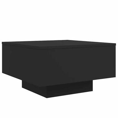vidaXL - Vierkante salontafel - Zwart - Bewerkt hout - 55x55x31 cm product
